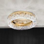 Taklampe Ring i krystall - 59 cm