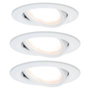 Paulmann Nova LED-downlight, roterbar, aluminium