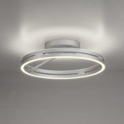 PURE LED-taklampe Loop, aluminium, metall, Ø 60 cm CCT