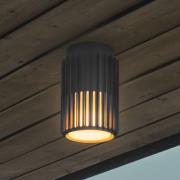 Utendørs taklampe Aludra, IP54, antrasitt, aluminium