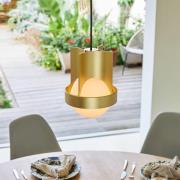 Tala pendellampe Loop Large, aluminium, LED-globus, gull