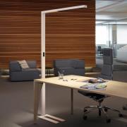 LED-gulvlampe MAULsirius, hvit, CCT, dimbar, sokkel