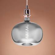 LED-filamentpære E27 4W epleformet glødetråd i stor størrelse krom