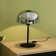 Bordlampe Solo 2, svart transparent/svart