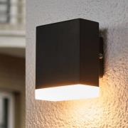 Moderne LED-vegglampe for utendørsbruk Aya i svart