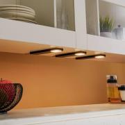 Lindby Amaryll LED-benkbelysning, sett med 3 stk, svart