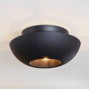 Lucande taklampe Kellina, Ø 48 cm, svart, metall