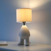 JUST LIGHT. Ted bordlampe, keramikk, stående, sandbeige