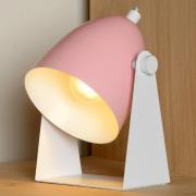 Chago bordlampe i metall, rosa