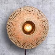 GOOD & MOJO Kalimantan vegg, natur/svart, Ø 44cm