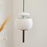 LOOM DESIGN LED-hengelampe Parachute, hvit, Ø 9,6 cm, aluminium