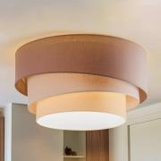 Euluna Trio Max teppe, Ø60cm, cappuccino/ecru/grå