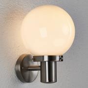 Kuleformet utendørs vegglampe Samuel, stål