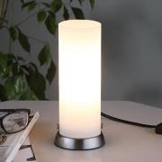 Sylinderformet bordlampe Andrew av glass