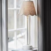 PR Home bordlampe Lottie Jasmine lin beige/offwhite Ø21cm