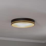 Amore taklampe, gullfargede striper, svart, Ø 45cm