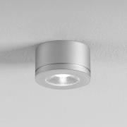 Egger downlight Newton, grå, 30°, 3000 K Ø 6,3 cm IP54