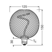 OSRAM Decor LED Spiral Filament Globe E27 3,5W gull 1 800K