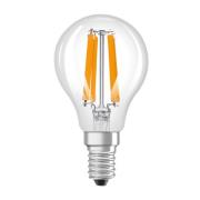 OSRAM LED-filamentpære dråpe E14 1,2W glødetråd 4000K 255lm