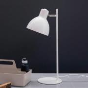 Dyberg Larsen bordlampe Skagen, hvit, høyde 50 cm, metall