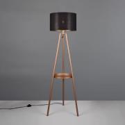 Gulvlampe Colette, tripod, kaffe/svart