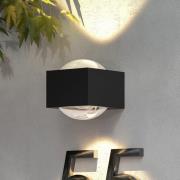 Lucande Almos utendørs LED-vegglampe, kantet 2 lys