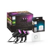 Philips Hue Lily Outdoor Bundle 3-er spot + bro