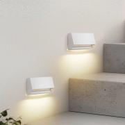 Lindby utendørs LED-vegglampe Appeso, lengde 16 cm, sett med 2 stk