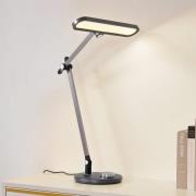 Lindby LED-bordlampe Elvir, grå, aluminium, høyde 53 cm, CCT