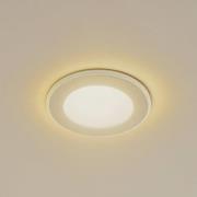 Lindby LED innfellingslampe Toka, 4,9 W, hvit, plast, CCT