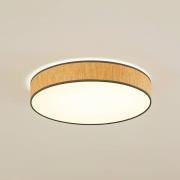 Lindby taklampe Jutis, beige, tang, Ø 50 cm