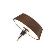 LED-bordlampe Relax, corten, flasketopp, oppladbart batteri