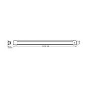 LEDVANCE LED-hengelampe til kontor Line 840 lengde 112 cm, hvit