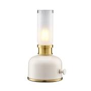 PR Home LED-bordlampe Frida, beige, høyde 22 cm