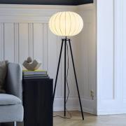 PR Home Base gulvlampe, svart, høyde 125 cm, tekstil