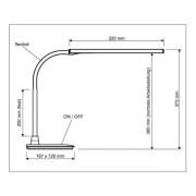 MAULpirro LED-bordlampe, hvit, høyde 37 cm, dimbar