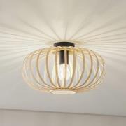 Lindby taklampe Lielle, naturlig bambus, Ø 38 cm