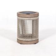 Les Jardins LED-solcellelampe Rop&Strip, grå/beige