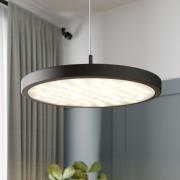 Quitani LED-pendellampe Gion, 1-lampe, aluminium/svart