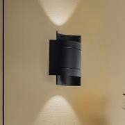 Euluna Isotta vegglampe, halvrund, svart