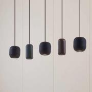 Lucande Narion hengelampe, svart/farget, 5 lyskilder