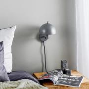 Schöner Wohnen Kia vegglampe grå, vippbar