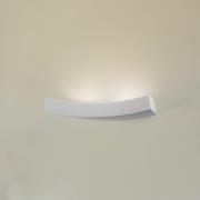 Vegglampe Lino i keramikk, buet form