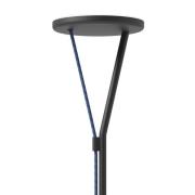 Fabbian LED-gulvlampe Rio, antrasitt, dimbar, 3 000 K