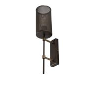 Vegglampe Wall, titanfarget, høyde 48 cm, stål