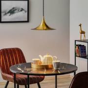 GUBI Semi pendellampe, Ø 30 cm, blank messing