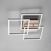 LED-taklampe Mobile 3 lyskilder fjernkontroll tre