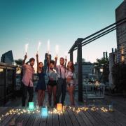 LED-solcellelampe Ceppo 3 000 K og RGB dimbar hvit