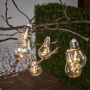 LED-lyslenke Glow, klar, varmhvit, 190 cm lang