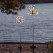 LED-solcellelampe Firework med jordspyd, 85 cm
